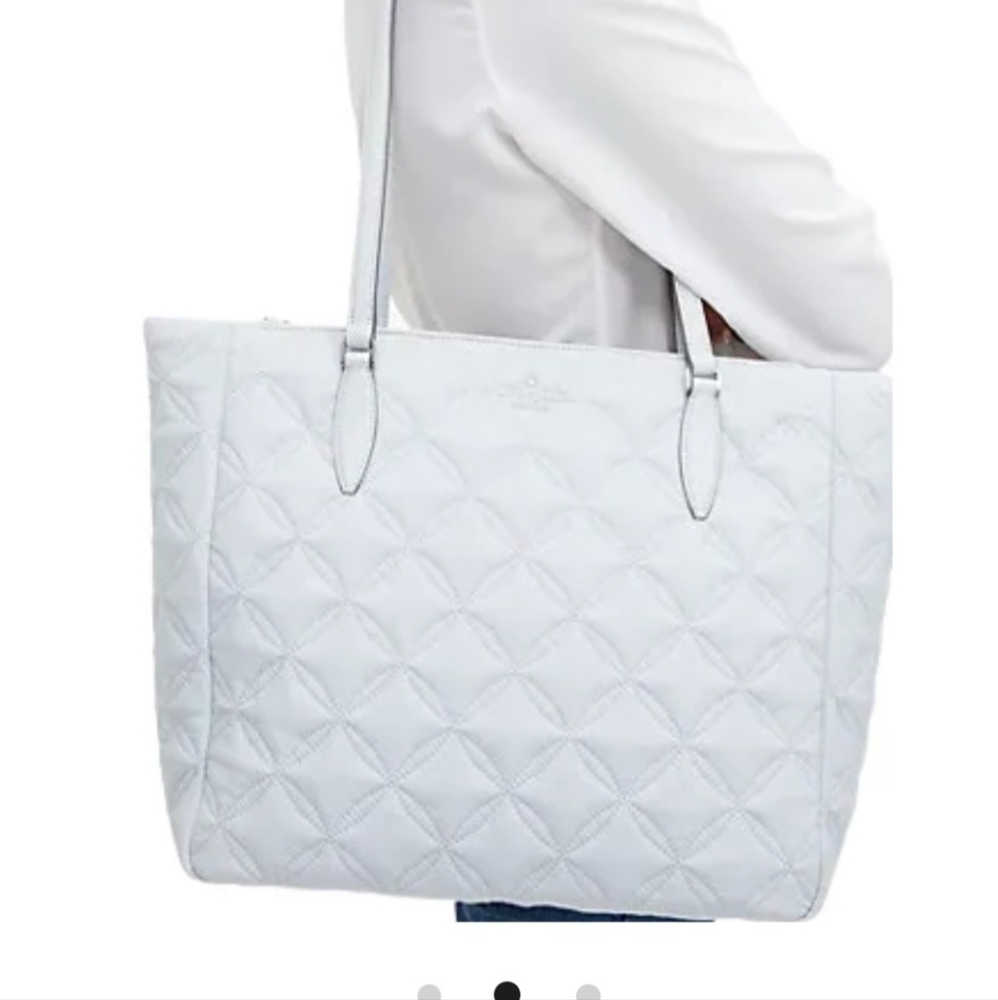 Kate Spade Large Jae Quilted Tote Bag Purse Moonlight NWT